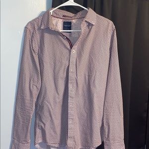 Denim and flower dress shirt